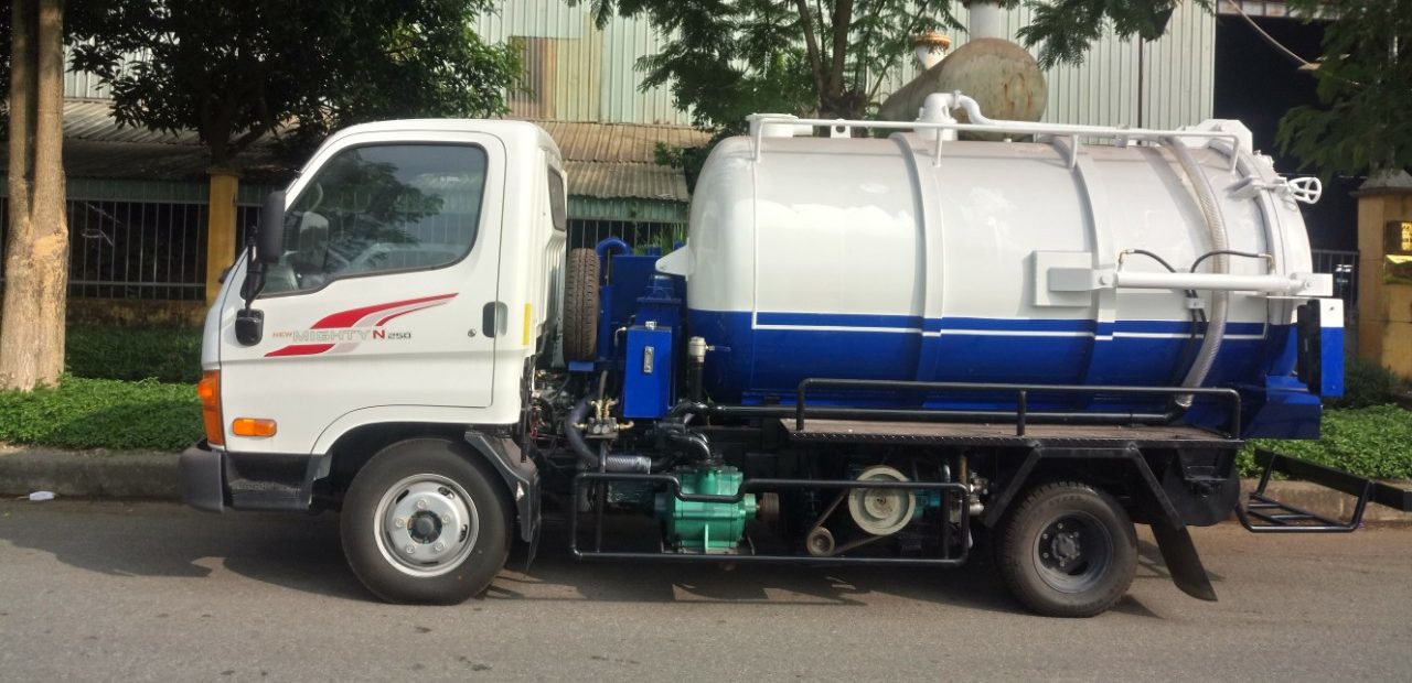 xe hút chất thải 2 khối Hyundai N250